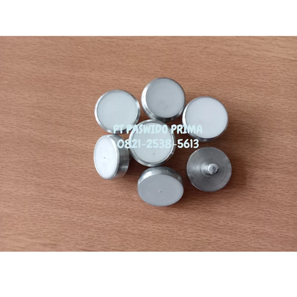 Disk Holder D. 20 x 15mm Mat  Alumunium + Teflon Putih