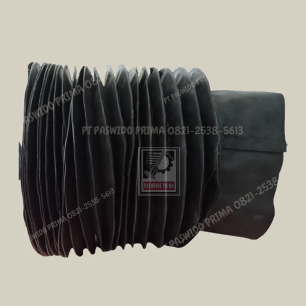 Bellow Cover  D. 380 x 800mm Mat Neoprene Fabric W Split Velcro
