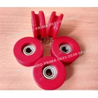Recover Roda Sliding Door Pintu Dry Room D. 29 x 3961 x 25mm Mat  PU Warna Merah Hard. 90 1